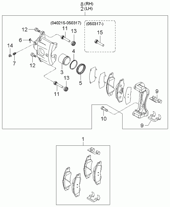 Hyundai 58101-2FA20 - Тормозные колодки, дисковые, комплект unicars.by