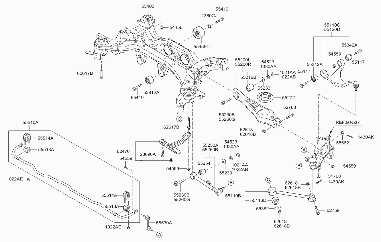 KIA 55250-2P010 - Рычаг подвески колеса unicars.by