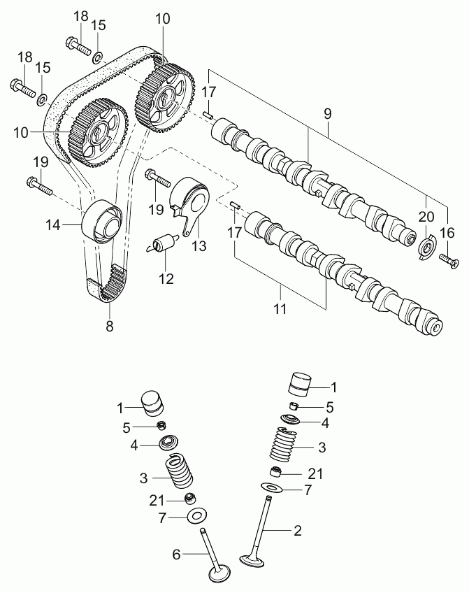 Hyundai 0K30E-12-205 - Зубчатый ремень ГРМ unicars.by