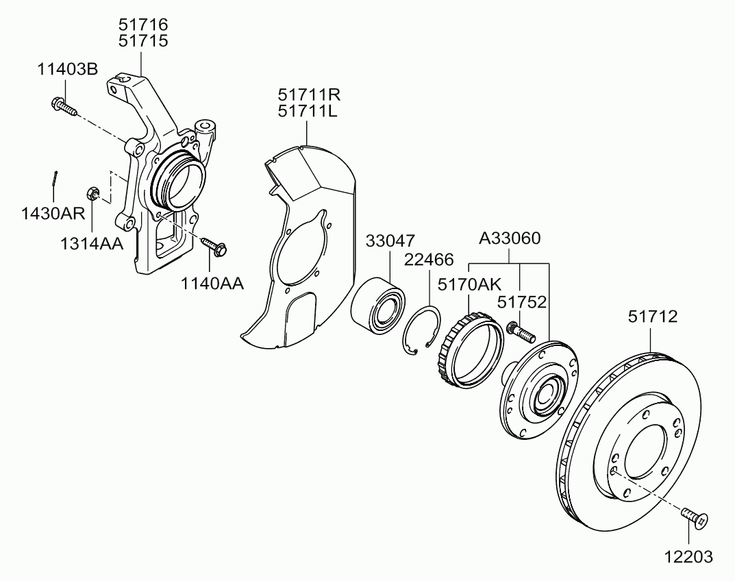 KIA 517123E500 - Тормозной диск unicars.by