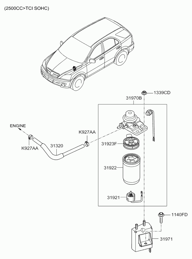 Hyundai 3192117000 - Датчик, температура охлаждающей жидкости unicars.by