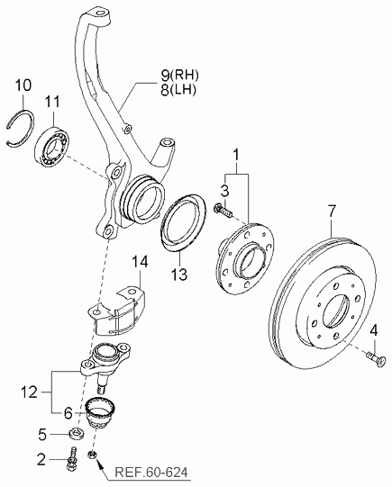 KIA 517123C100 - Тормозной диск unicars.by