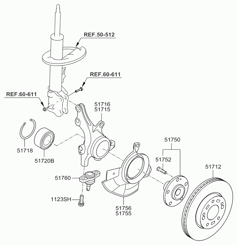 Hyundai 51712 1D100 - Тормозной диск unicars.by