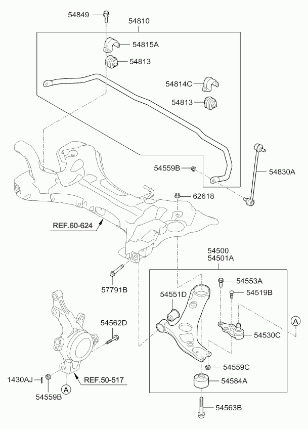 Hyundai 54830-3Q000 - Тяга / стойка, стабилизатор unicars.by