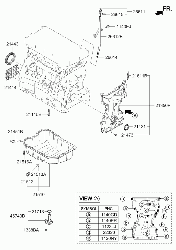 KIA 21421-25002 - Уплотняющее кольцо, коленчатый вал unicars.by