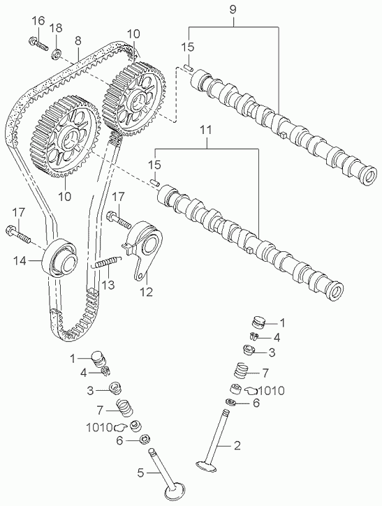 Hyundai 0K203-12-205 - Зубчатый ремень ГРМ unicars.by