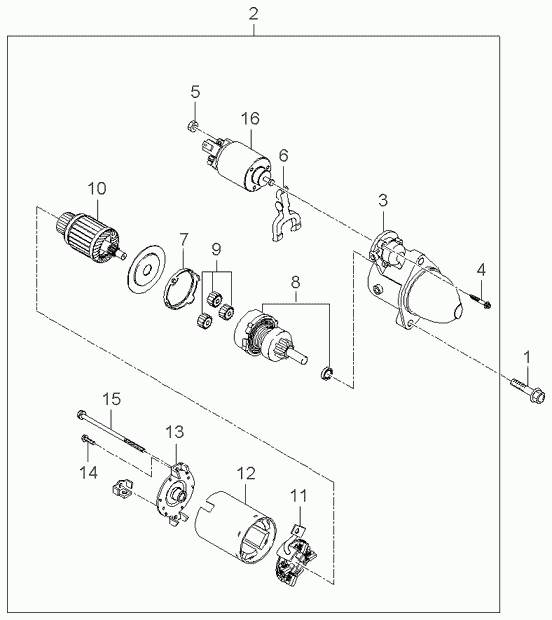 Hyundai 3610025020 - Стартер unicars.by