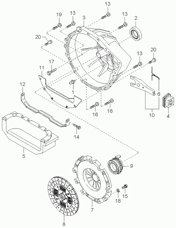 KIA 0K72A-16-510 - Выжимной подшипник сцепления unicars.by