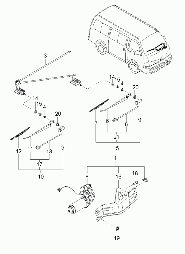 Hyundai 0K72A67330 - Щетка стеклоочистителя unicars.by