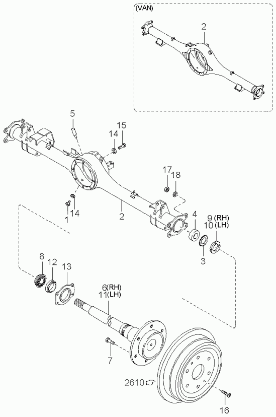 Hyundai 0K72A-26-157 - Комплект подшипника ступицы колеса unicars.by