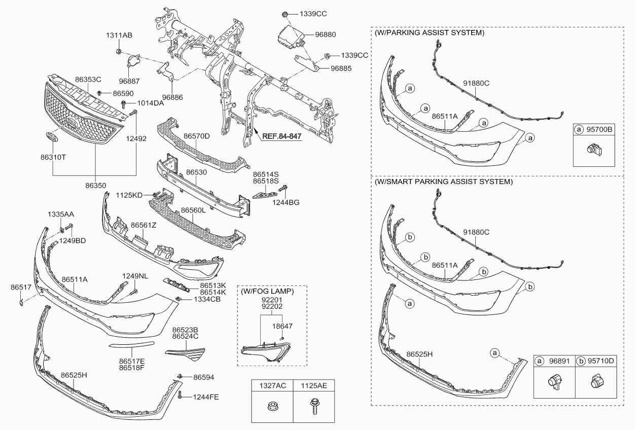 Hyundai 865613U000 - Решетка вентиляционная в бампере unicars.by