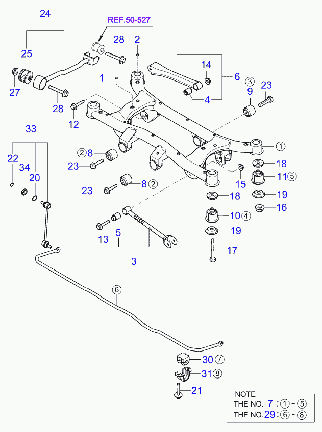 Hyundai 55530-1F000 - Тяга / стойка, стабилизатор unicars.by