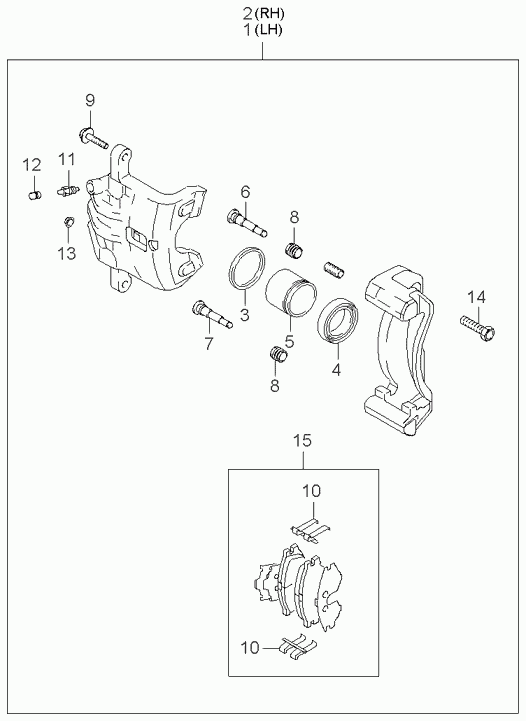 Hyundai 58302-1FE00 - Тормозные колодки, дисковые, комплект unicars.by