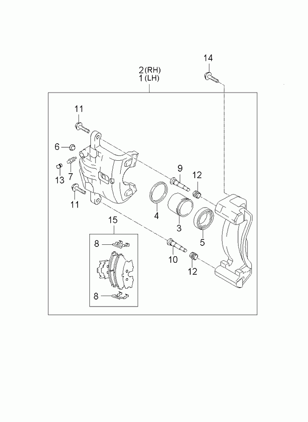 Hyundai 58101-1FE00 - Тормозные колодки, дисковые, комплект unicars.by