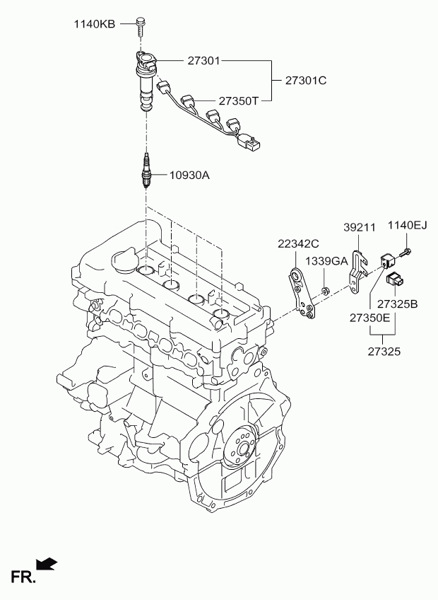 KIA 18858 10090 - Свеча зажигания unicars.by