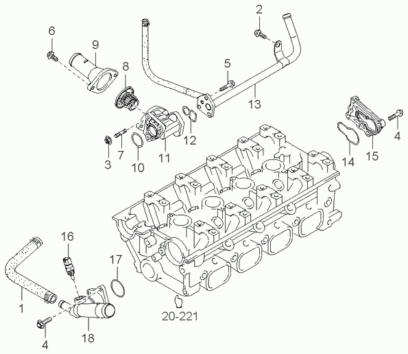 Hyundai 2550038400 - Термостат охлаждающей жидкости / корпус unicars.by