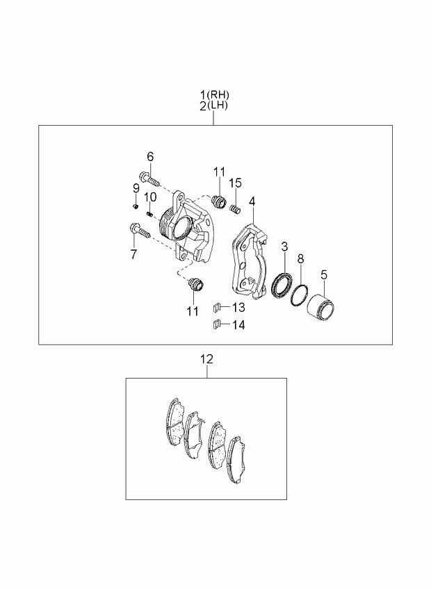 Hyundai 0K04533990 - Тормозной суппорт unicars.by