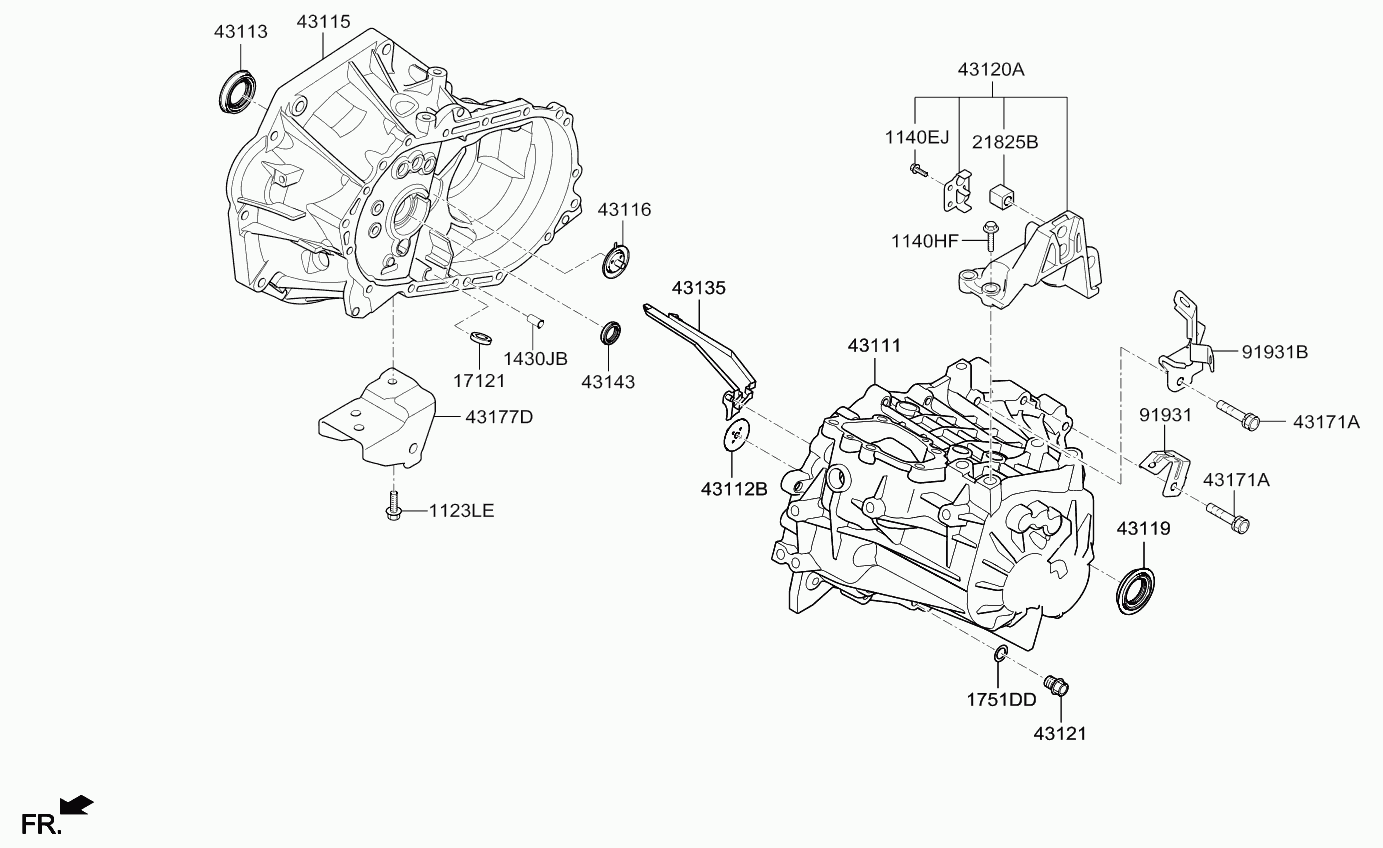 Hyundai 4311928050 - Уплотнительное кольцо вала, приводной вал unicars.by