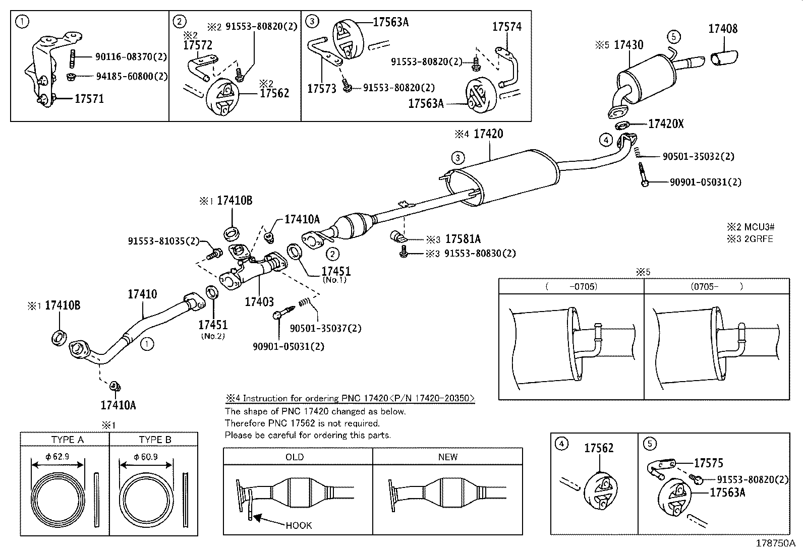 TOYOTA 1742020350 - Катализатор unicars.by