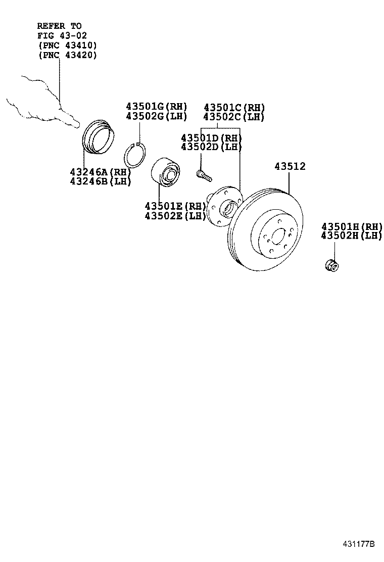 LEXUS 43512-48100 - Тормозной диск unicars.by