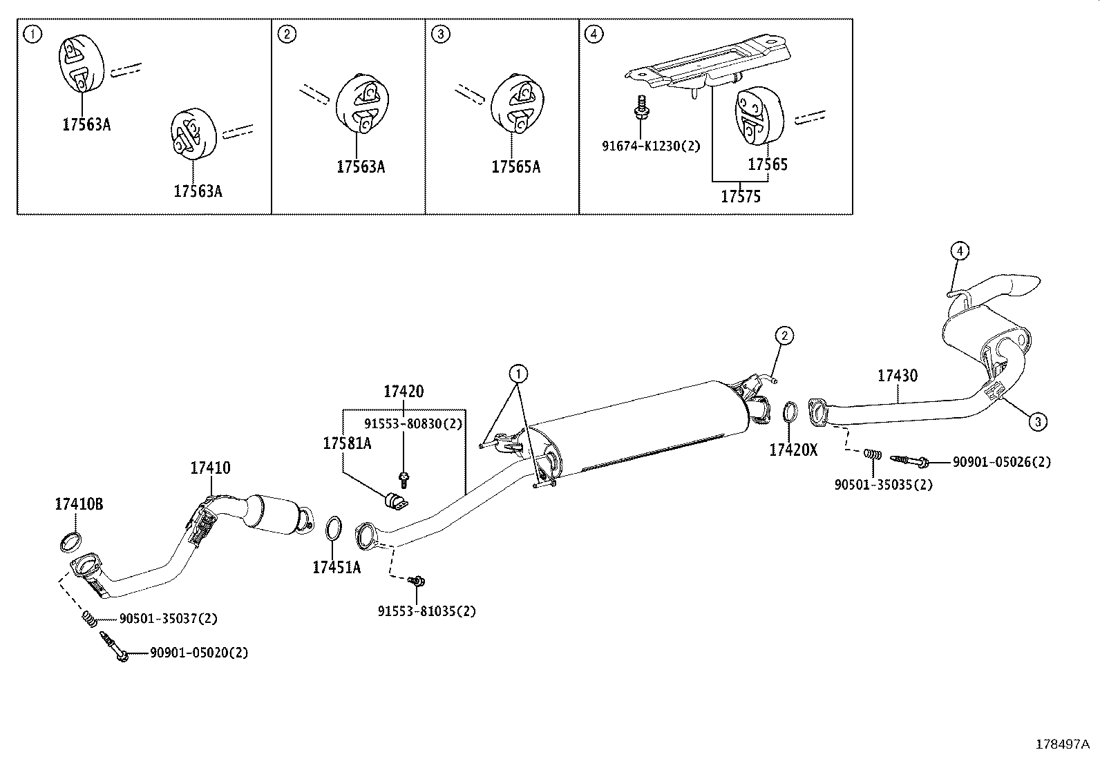 TOYOTA 17420-36220 - Труба выхлопного газа unicars.by