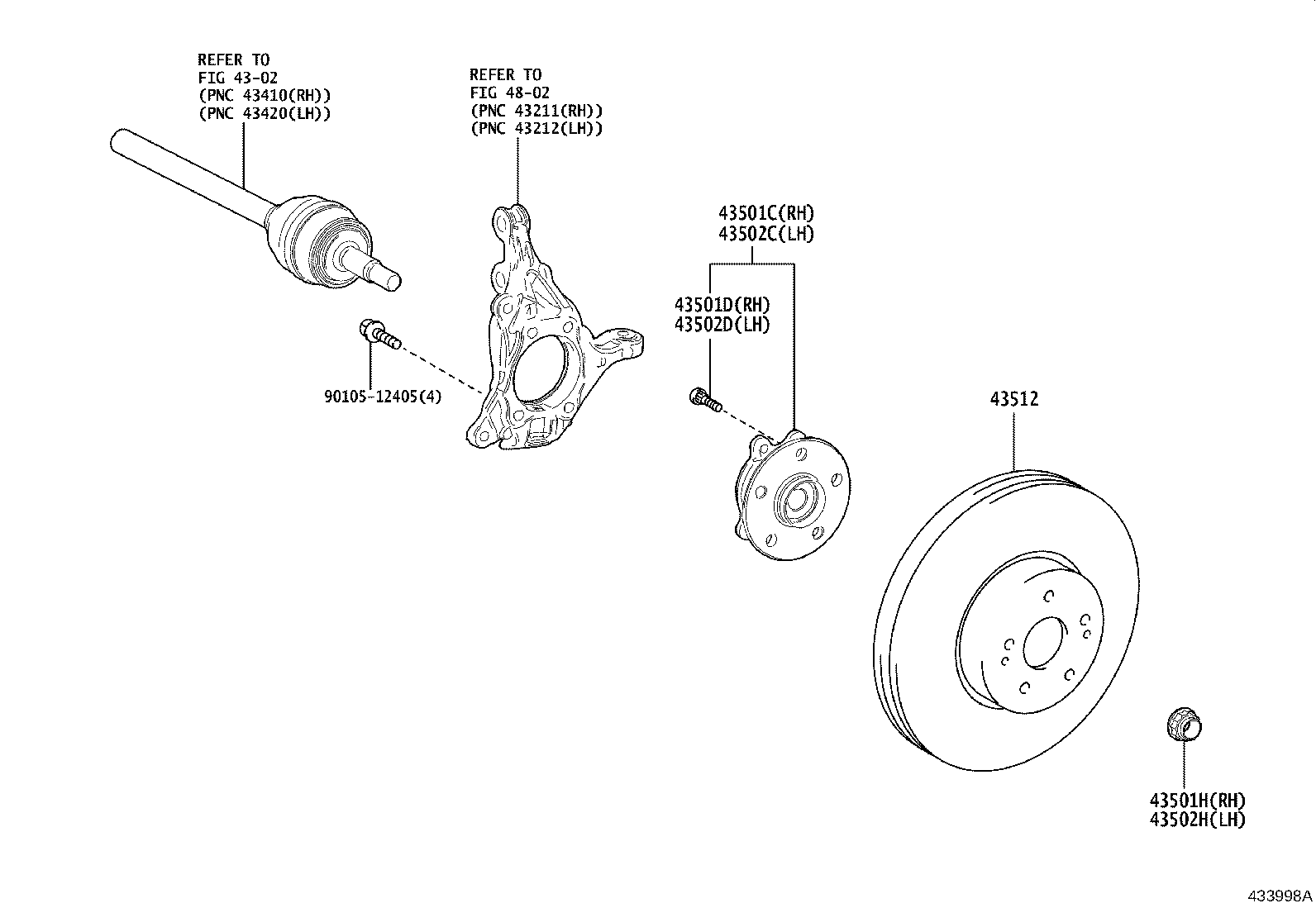 TOYOTA 4355033020 - Комплект подшипника ступицы колеса unicars.by