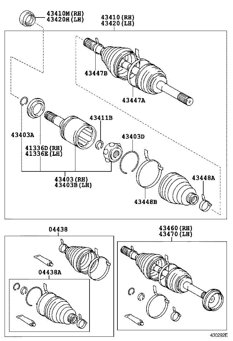 LEXUS 04438-60021 - Пыльник, приводной вал unicars.by