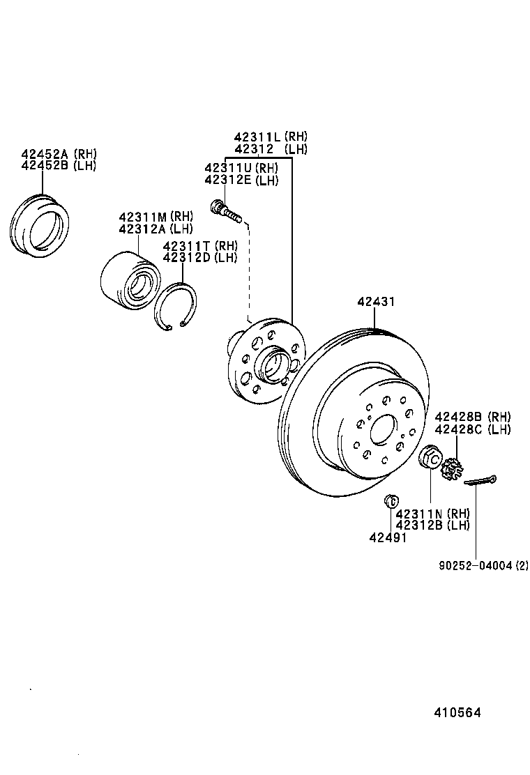 Opel 42431-53011 - Тормозной диск unicars.by