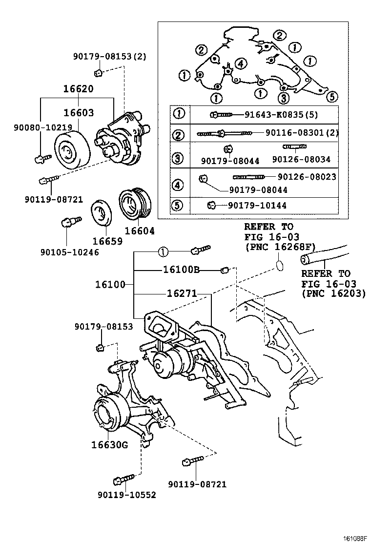 LEXUS 16100-59275 - Водяной насос unicars.by