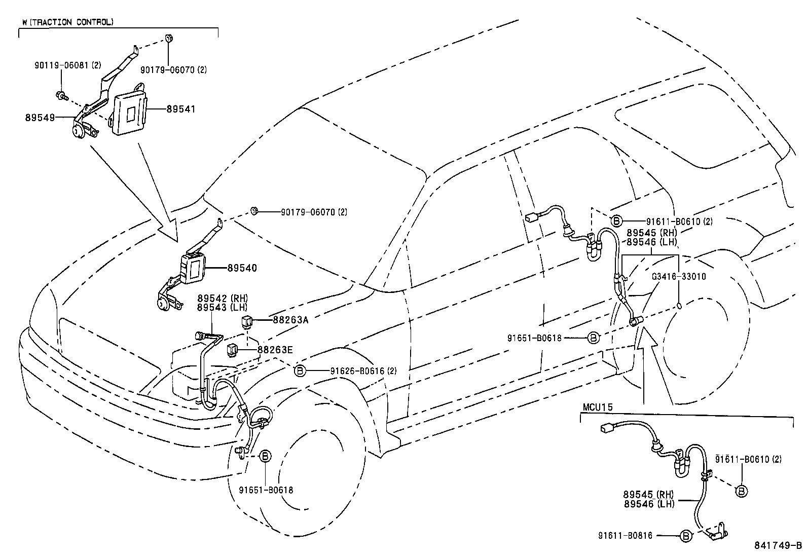 TOYOTA 89546-48020 - Датчик ABS, частота вращения колеса unicars.by