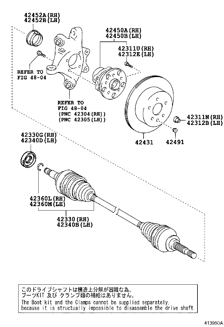 TOYOTA 42410-30020 - Комплект подшипника ступицы колеса unicars.by