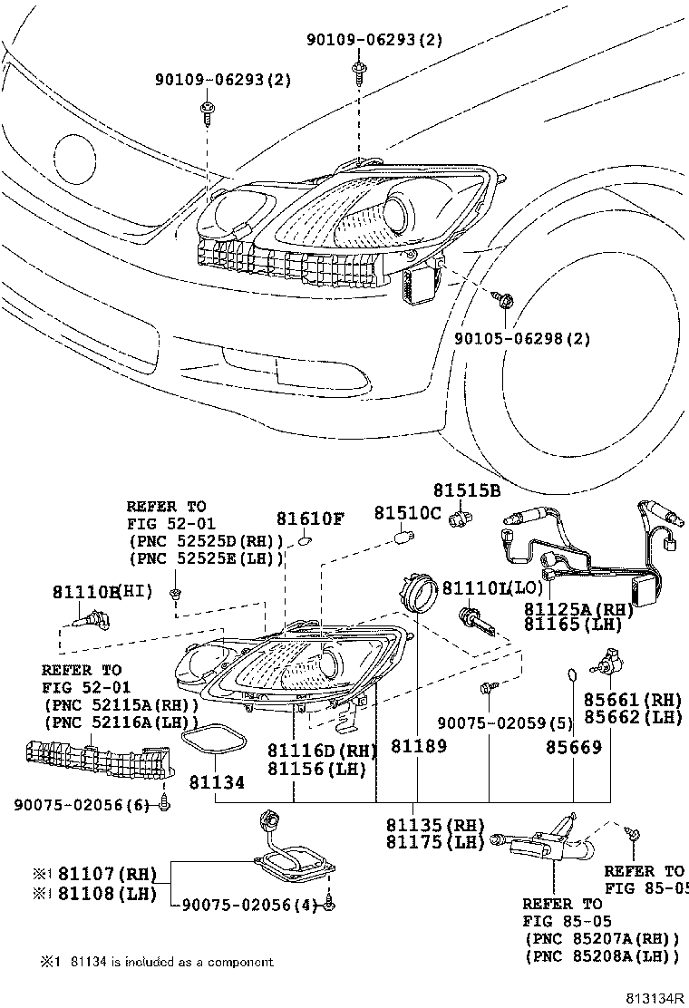 TOYOTA 81107-47150 - Лампа накаливания, основная фара unicars.by