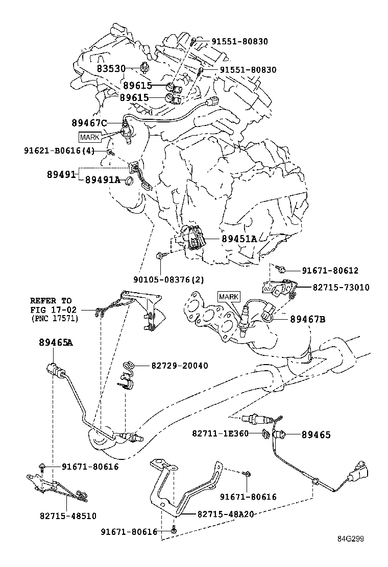 TOYOTA 89465 48280 - Лямбда-зонд, датчик кислорода unicars.by