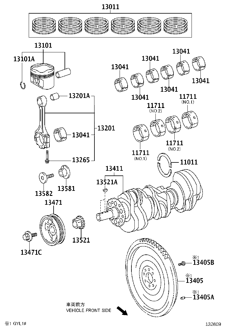 TOYOTA 13470-31030 - Шкив коленчатого вала unicars.by