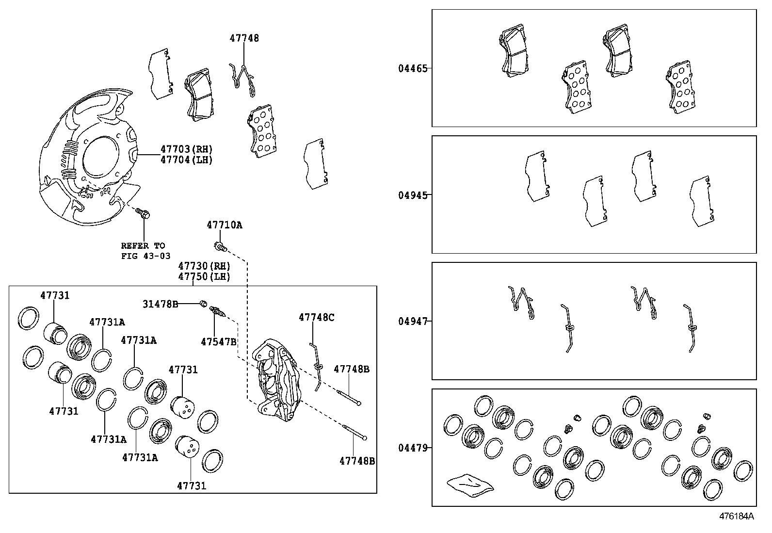 TOYOTA 47730-60320 - Тормозной суппорт unicars.by