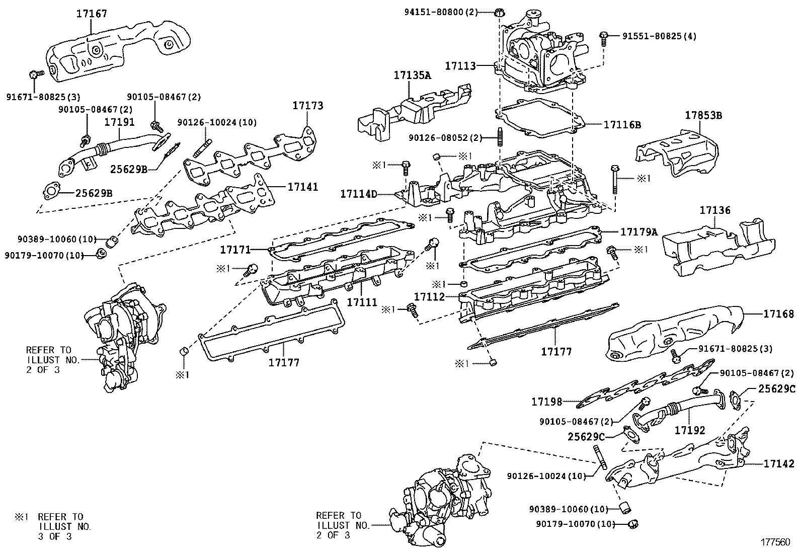 TOYOTA 17198-51020 - Прокладка, выпускной коллектор unicars.by