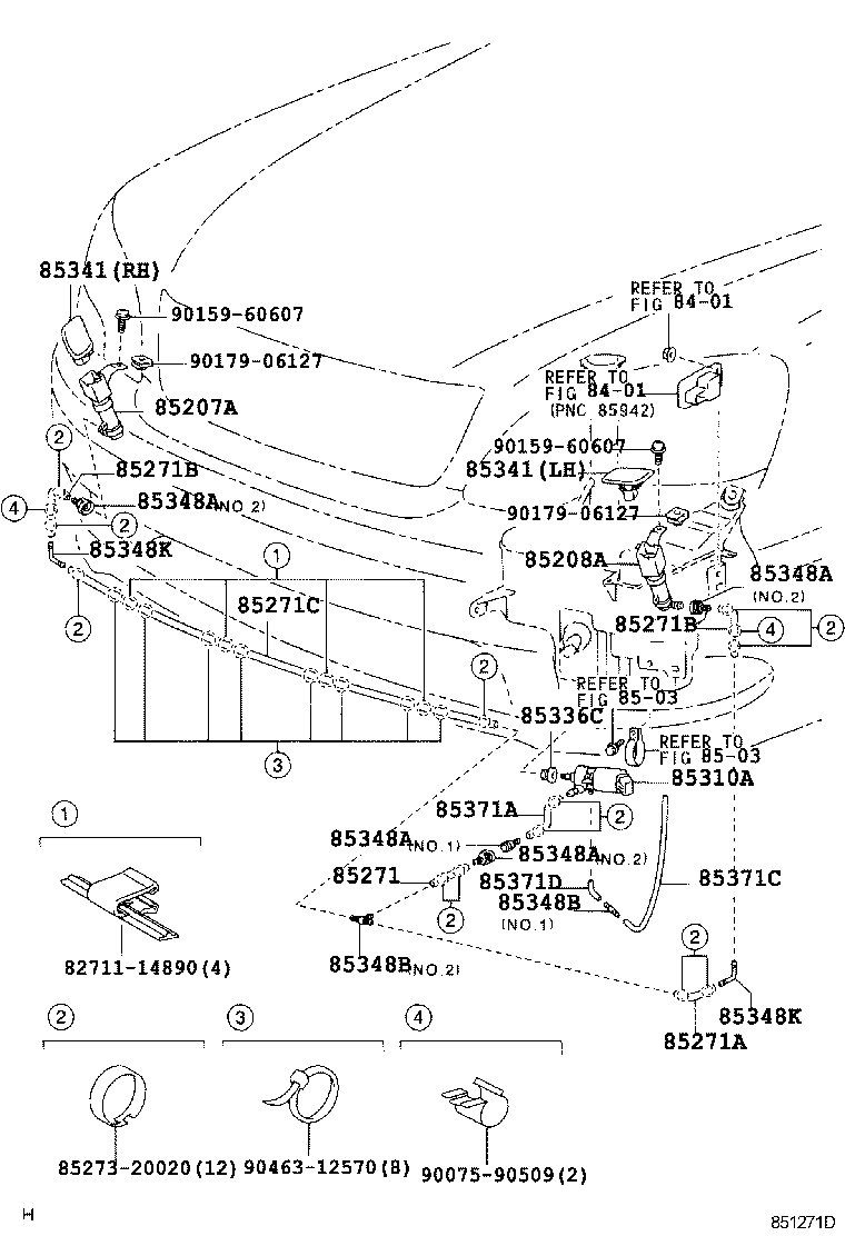 TOYOTA 85208-50021 - Распылитель, форсунка, система очистки фар unicars.by