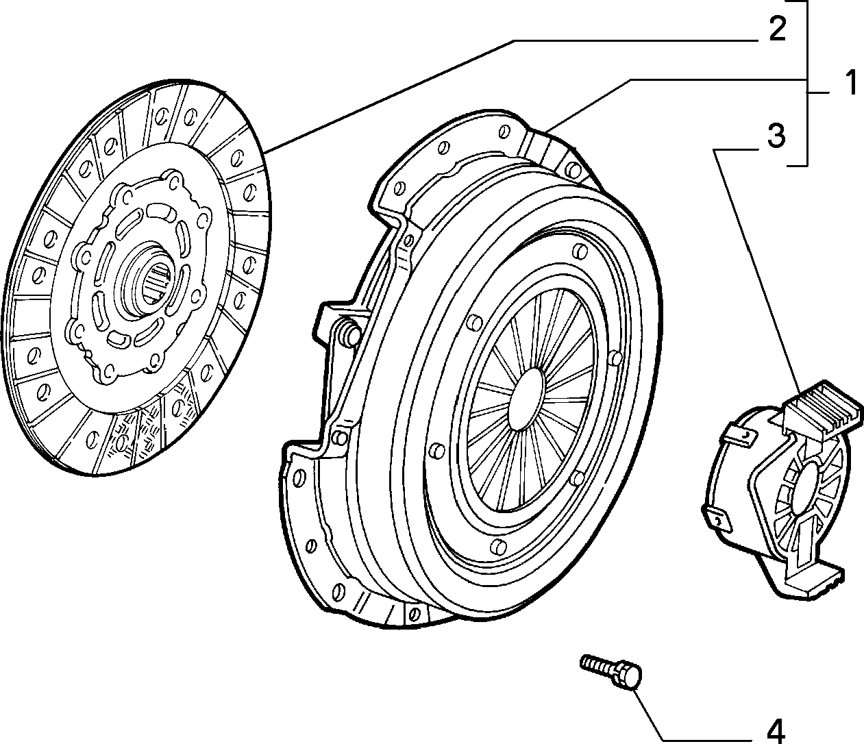 Lancia 46754540 - Комплект сцепления unicars.by