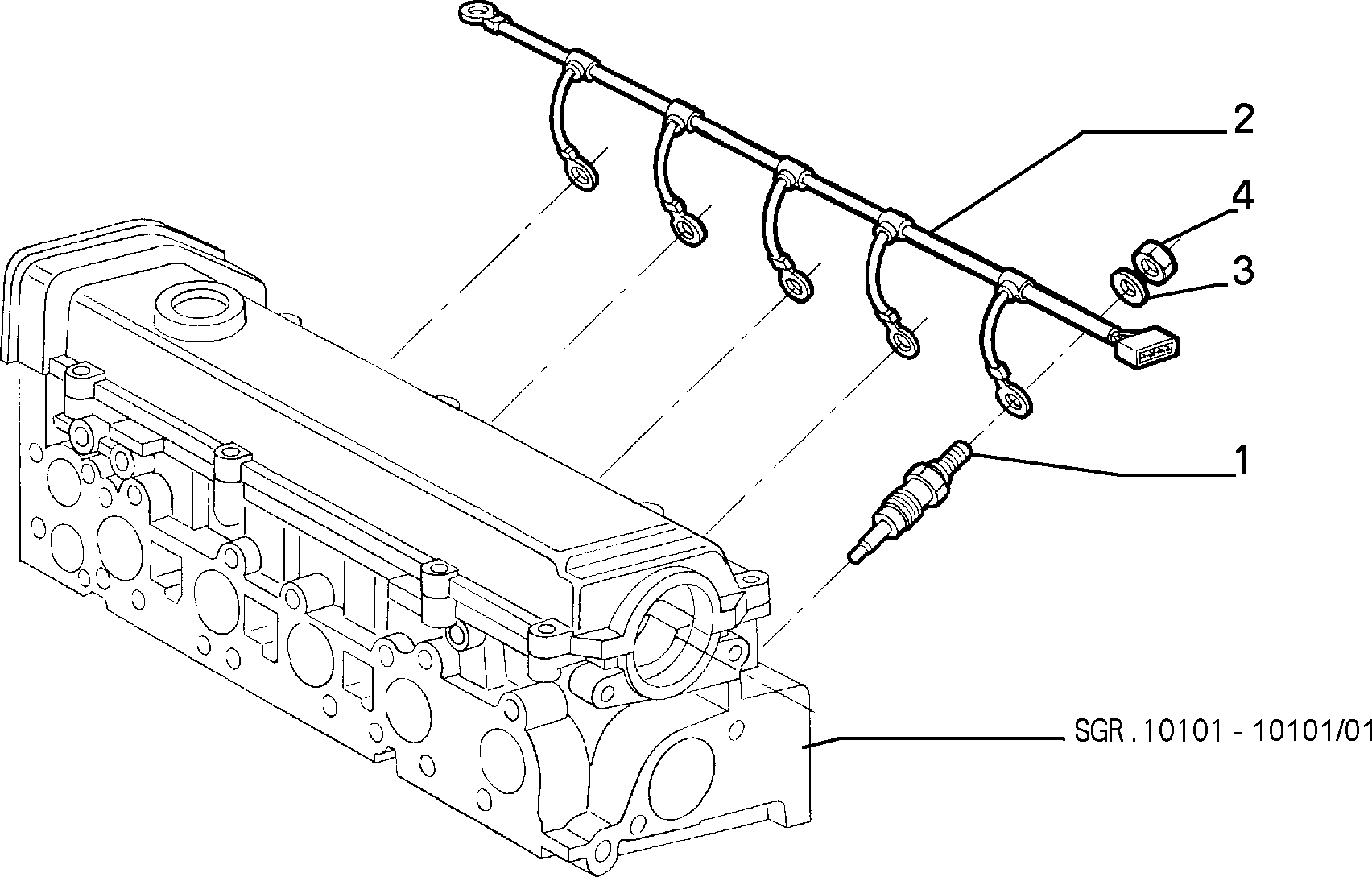 FIAT 71735458 - Свеча накаливания unicars.by