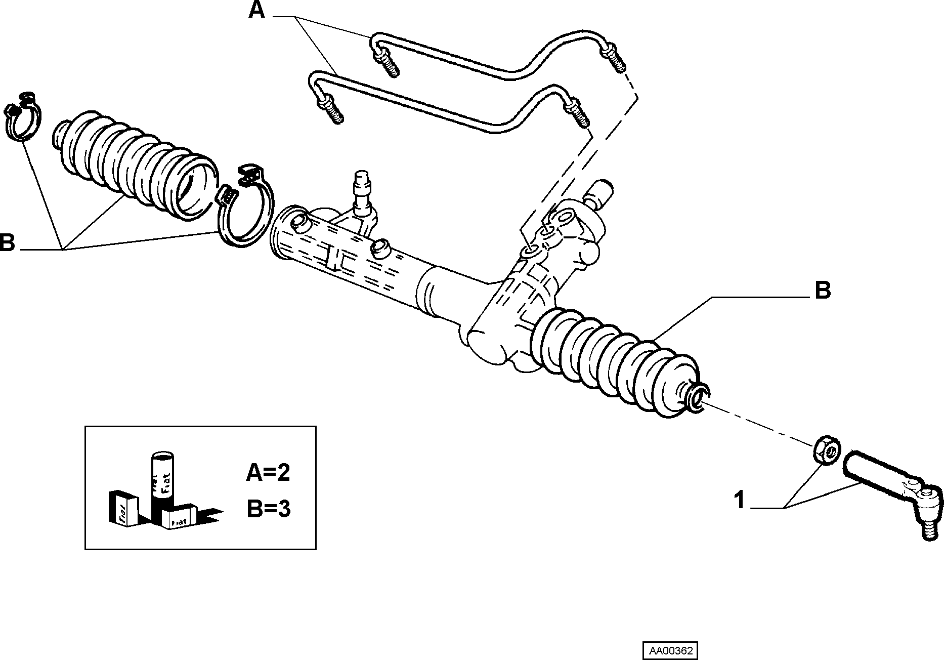 Lancia 9946817 - Наконечник рулевой тяги, шарнир unicars.by