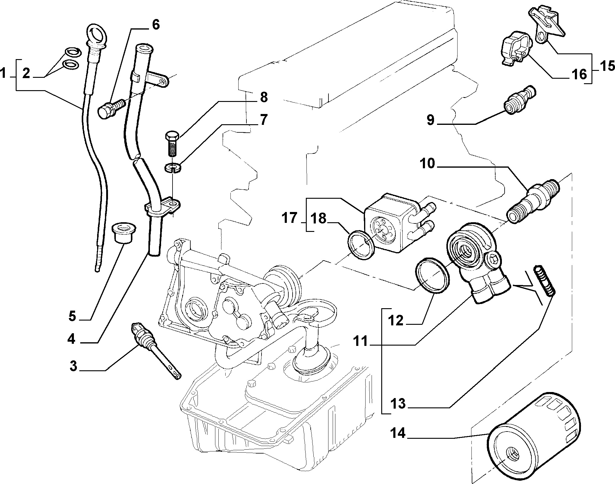 Alfarome/Fiat/Lanci 71736158 - Масляный фильтр unicars.by