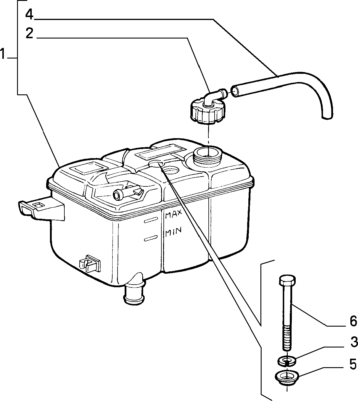 FIAT 46556738 - Компенсационный бак, охлаждающая жидкость unicars.by