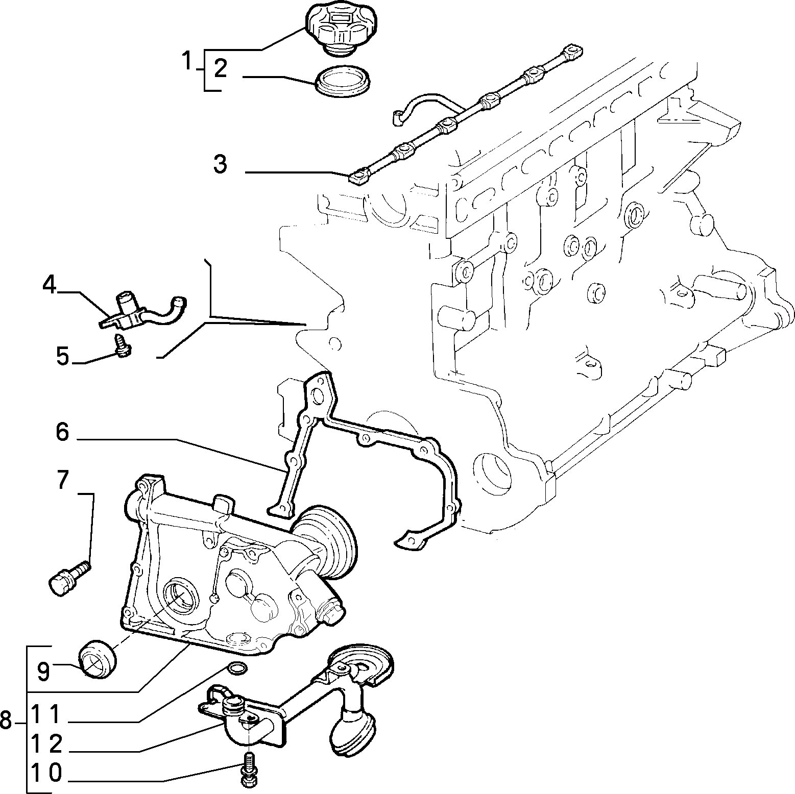 FIAT 7628850 - Уплотняющее кольцо, коленчатый вал unicars.by