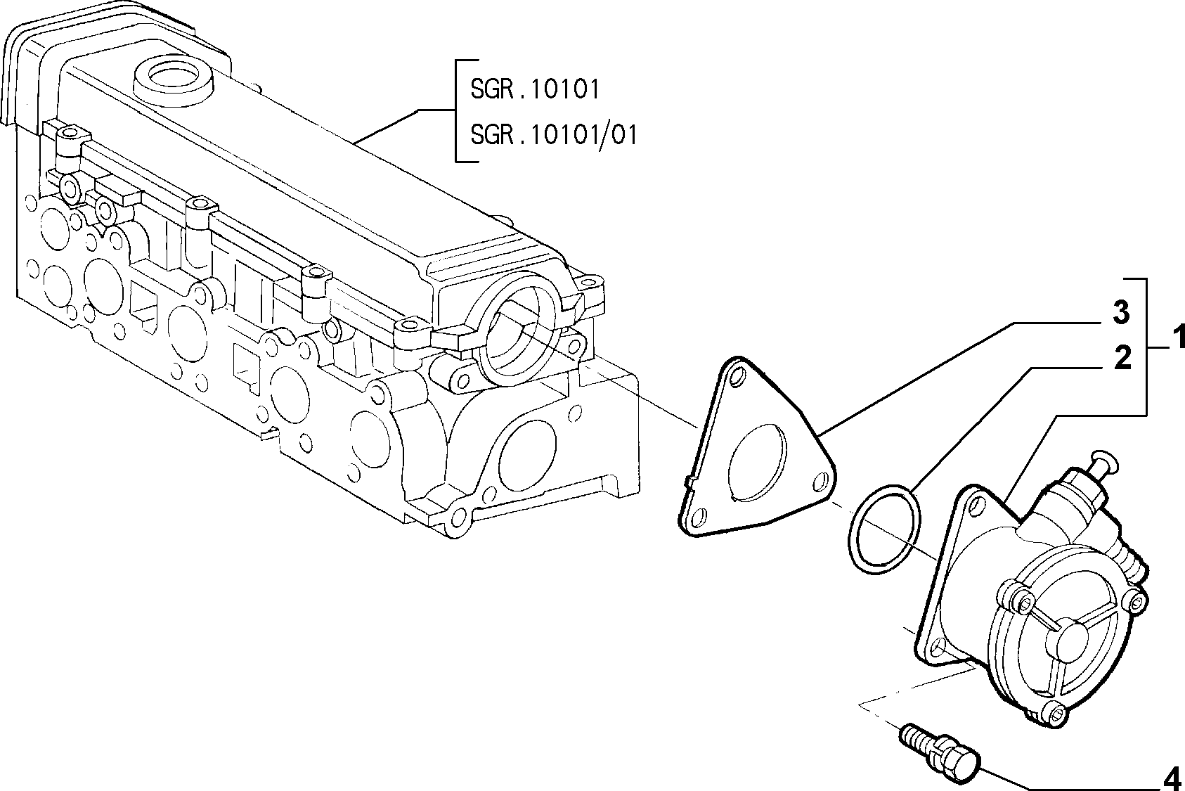 FIAT 46771106 - Вакуумный насос, тормозная система unicars.by