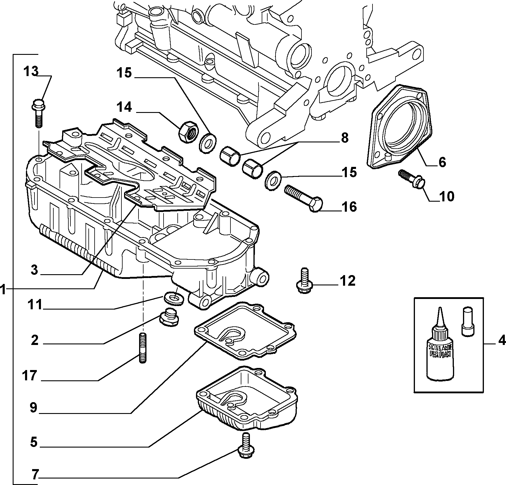 Alfa Romeo 46476967 - Резьбовая пробка, масляный поддон unicars.by