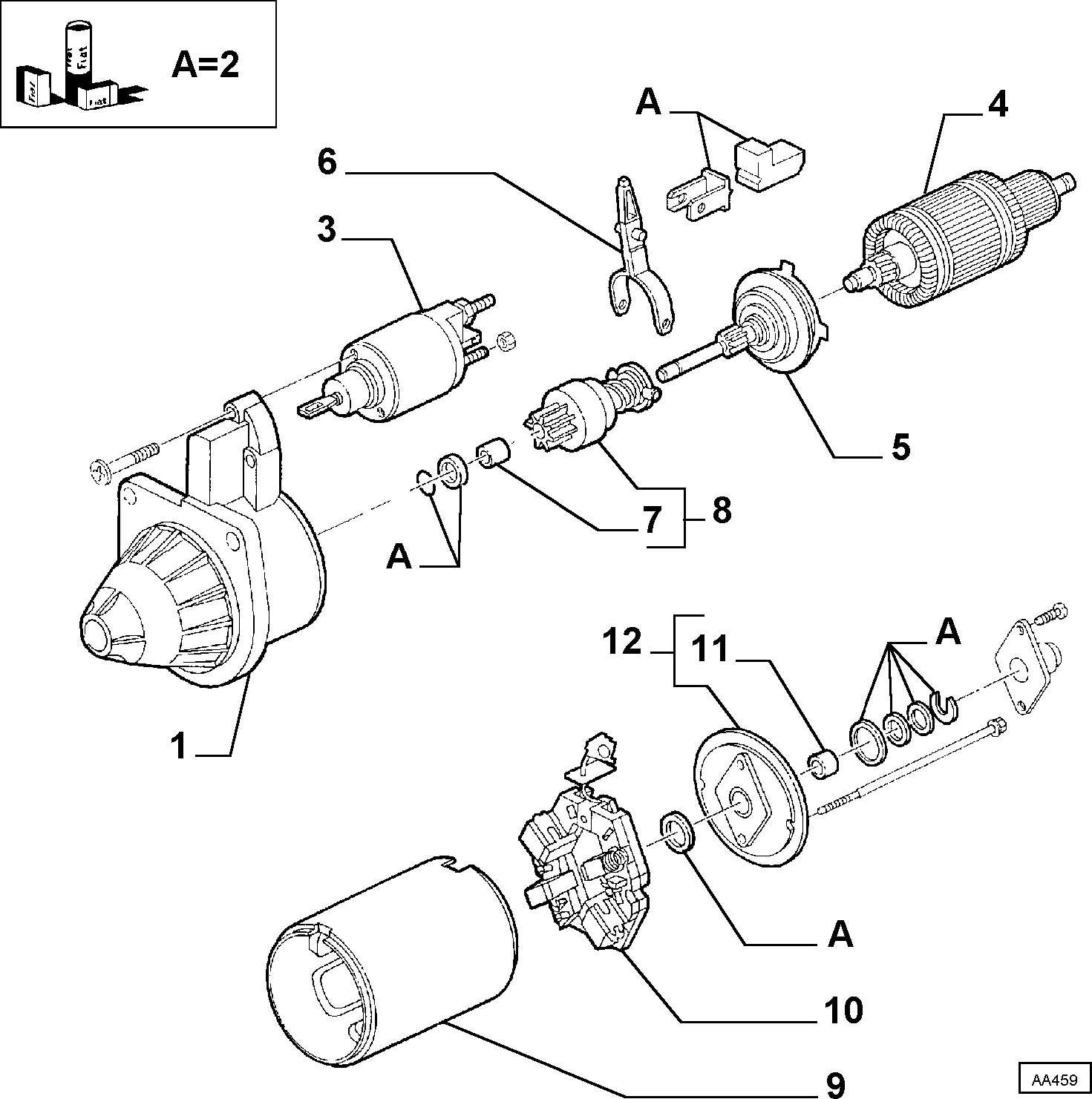 Lancia 9947838 - Наконечник рулевой тяги, шарнир unicars.by