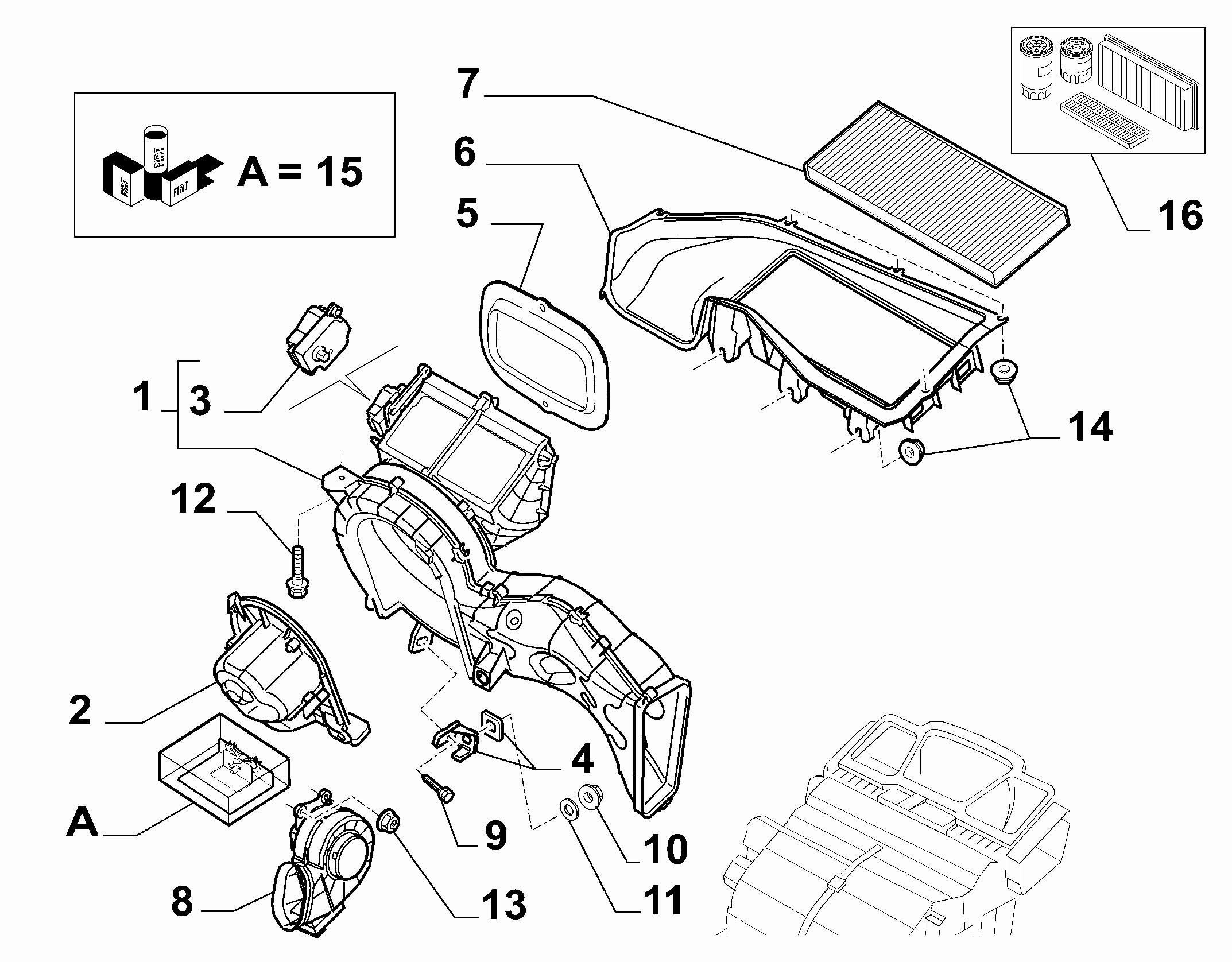 FIAT 1484383080 - Фильтр воздуха в салоне unicars.by