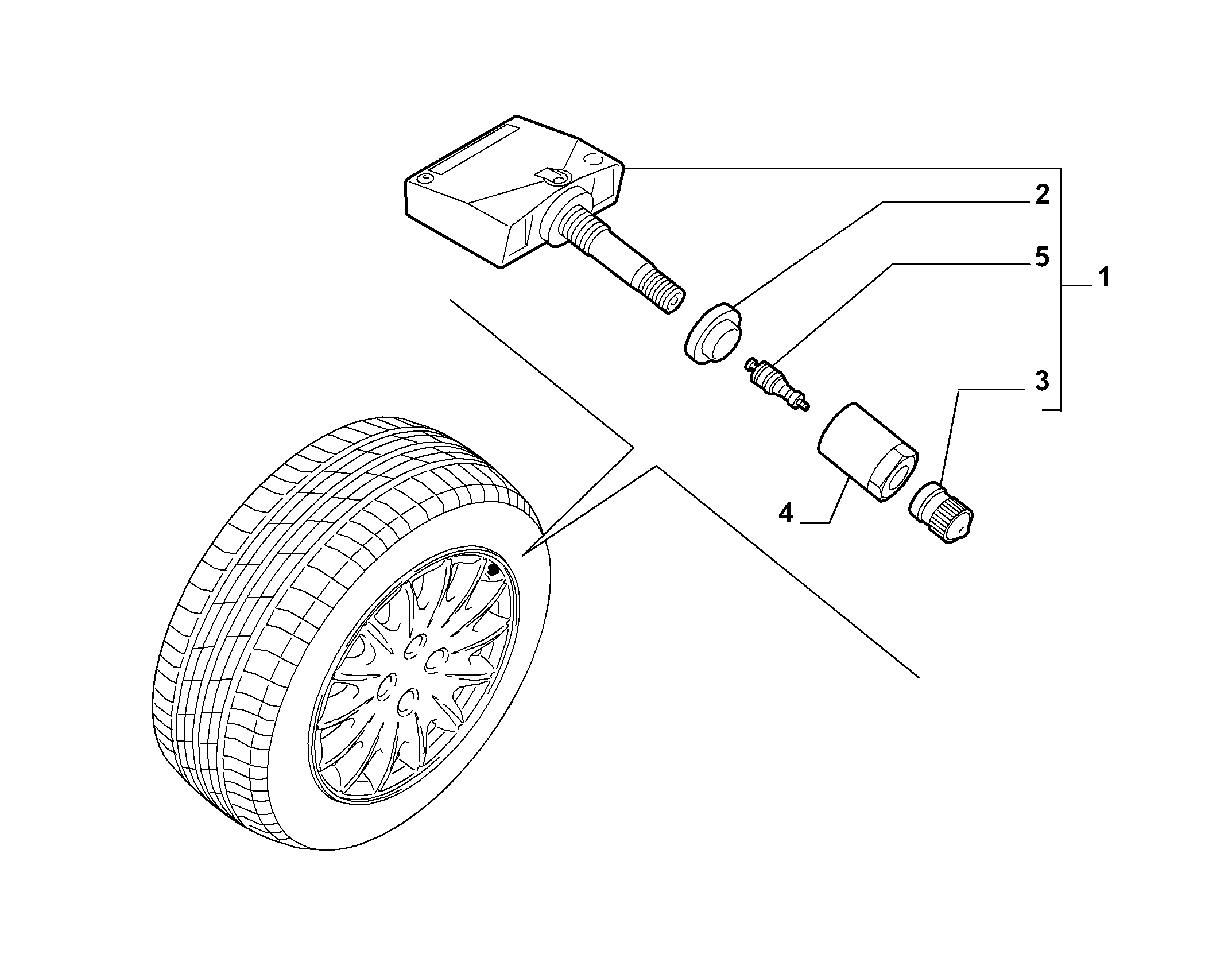 FIAT 9634866180 - Датчик давления в шинах unicars.by