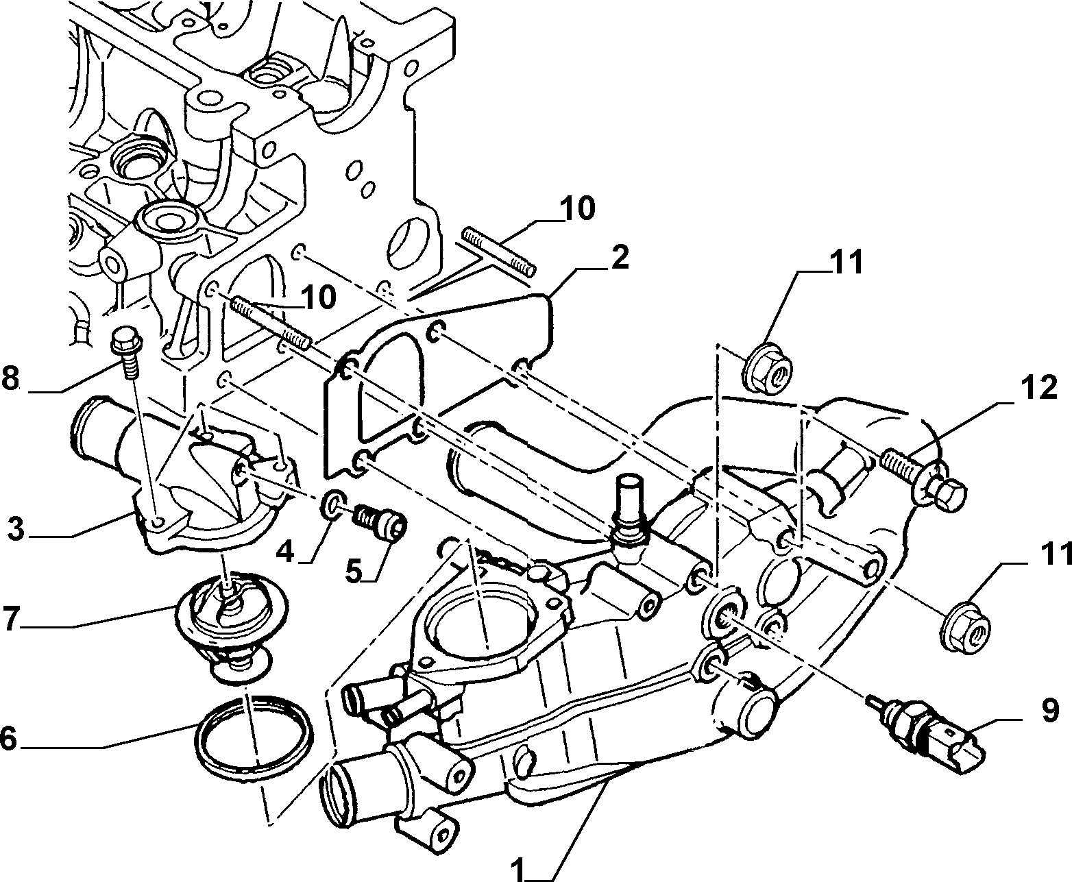 CITROËN 9616090180 - Термостат охлаждающей жидкости / корпус unicars.by