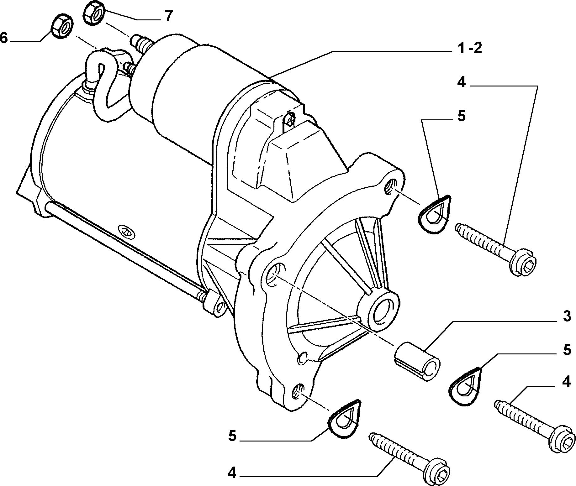 FIAT / LANCIA 9635659780 - STARTER MOTOR 0 001 223 014 unicars.by